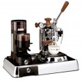 La Pavoni Set of Coffee Machine PLH and Grinder JDL on Base Luss