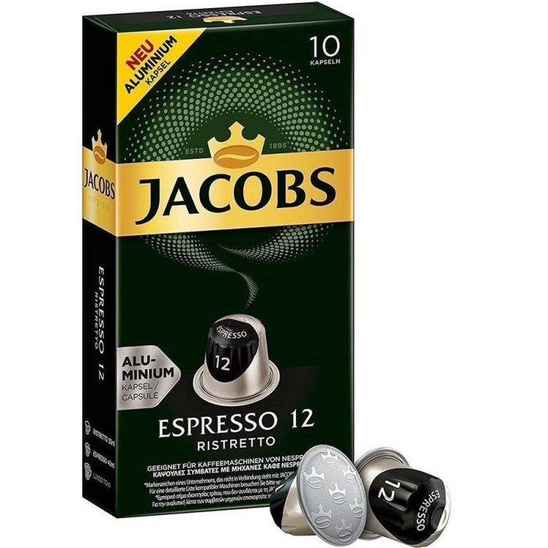 Jacobs - Ristretto, 10x nespresso συμβατές κάψουλες