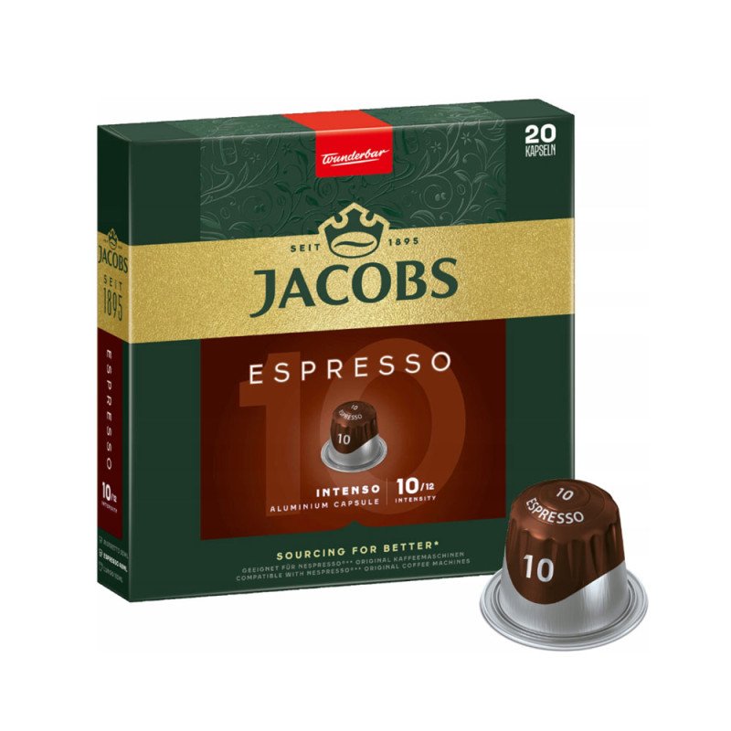 Jacobs - Intenso, 20x nespresso συμβατές κάψουλες