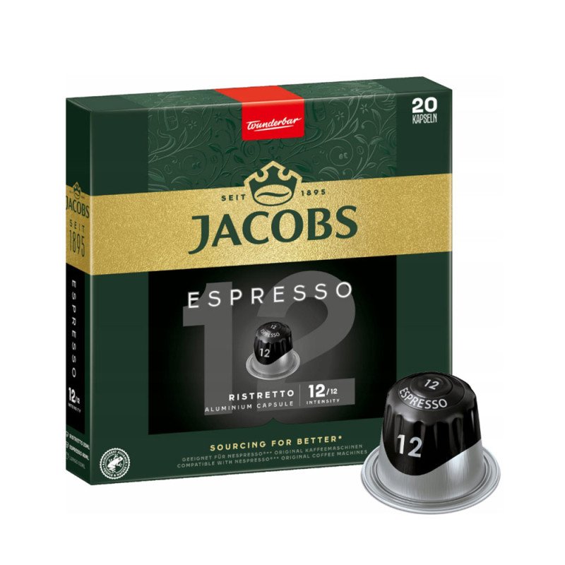 Jacobs - Ristretto, 20x nespresso συμβατές κάψουλες