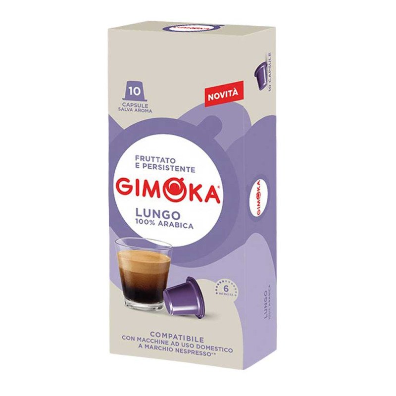 Gimoka - Lungo, 10x nespresso συμβατές 
