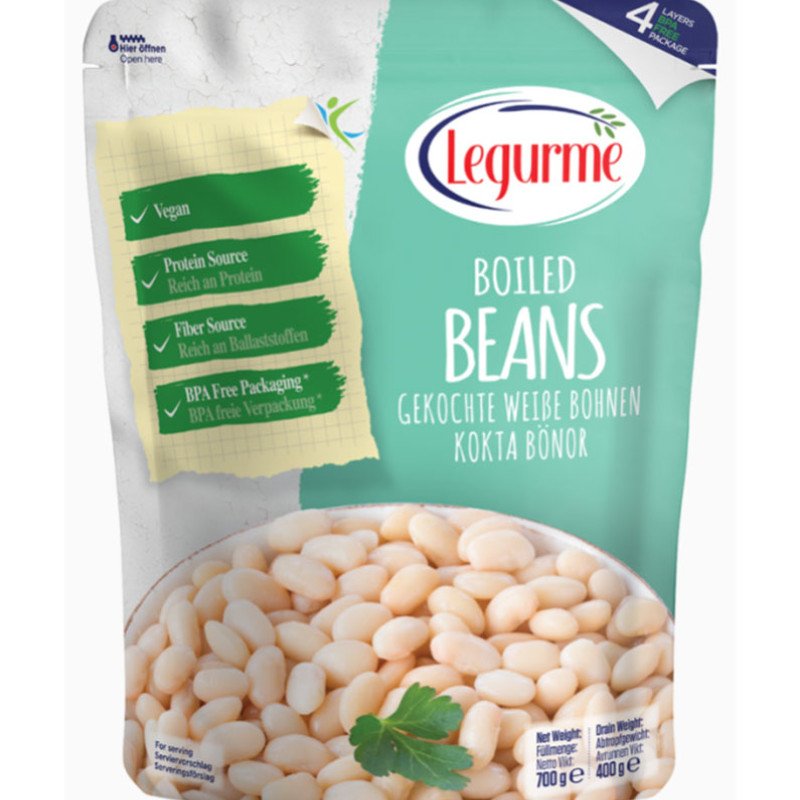 Le Gurme – Βρασμένα λευκά φασόλια, 700g	