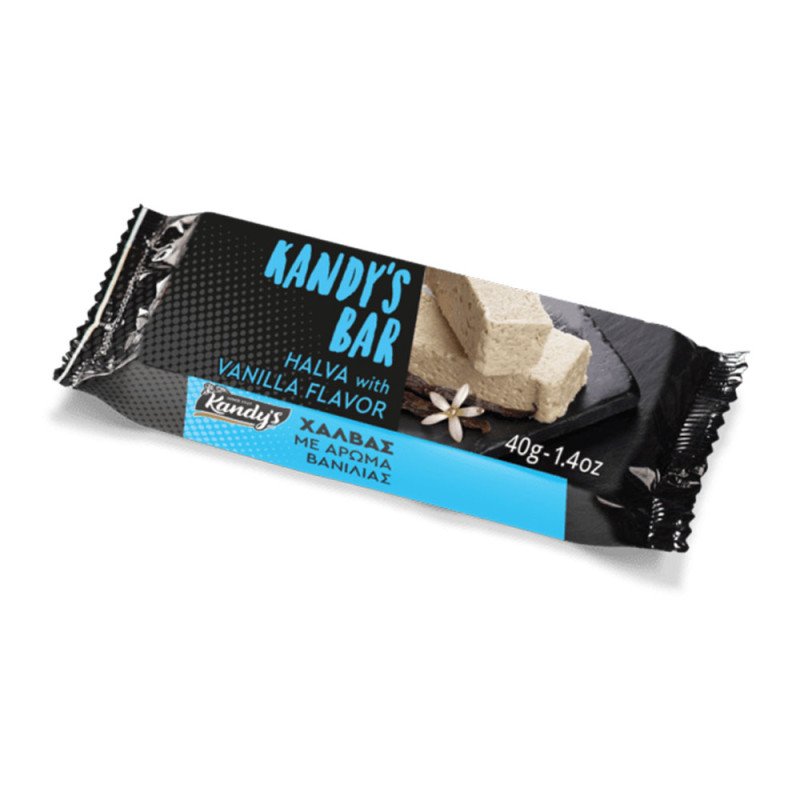 Kandy's bar - Μπάρα χαλβάς βανίλια, 40gr