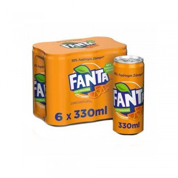 Fanta - Πορτοκάλι, 6x330ml