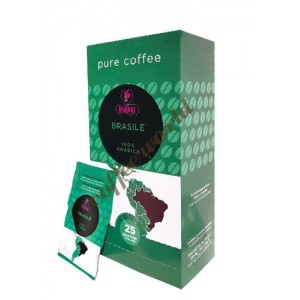 Portioli  - Brasile single origin, 25x χάρτινες ταμπλέτες καφέ