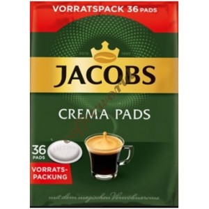 Jacobs - Crema pads, 36x χάρτινες ταμπλέτες καφέ