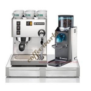 Rancilio Set of Silvia Coffee Machine, Rocky No Doser Coffee Gri