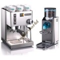 Rancilio Set of Silvia Coffee Machine and Rocky No Doser Coffee 