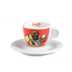 Lucaffe - Espresso Cup with Saucer Red