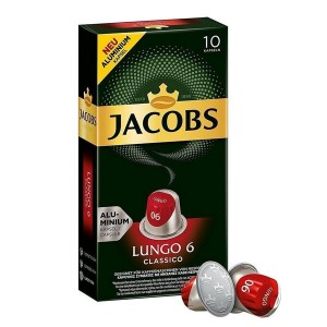 Jacobs - Lungo, 10x nespresso συμβατές κάψουλες
